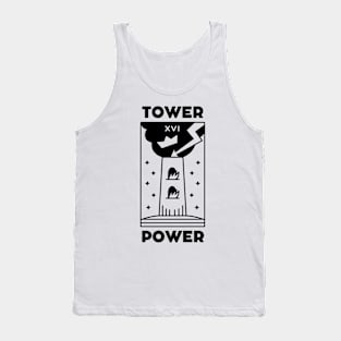 Tower Power Tarot Card Tank Top